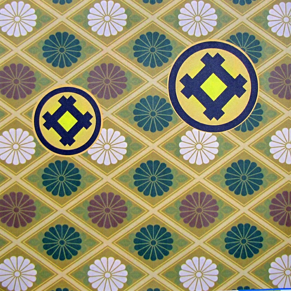 夢明り癒しの灯火 家紋の宿り木/丸に井桁 LED・桧枠造り・厚上質紙張貼・軽量/02-48