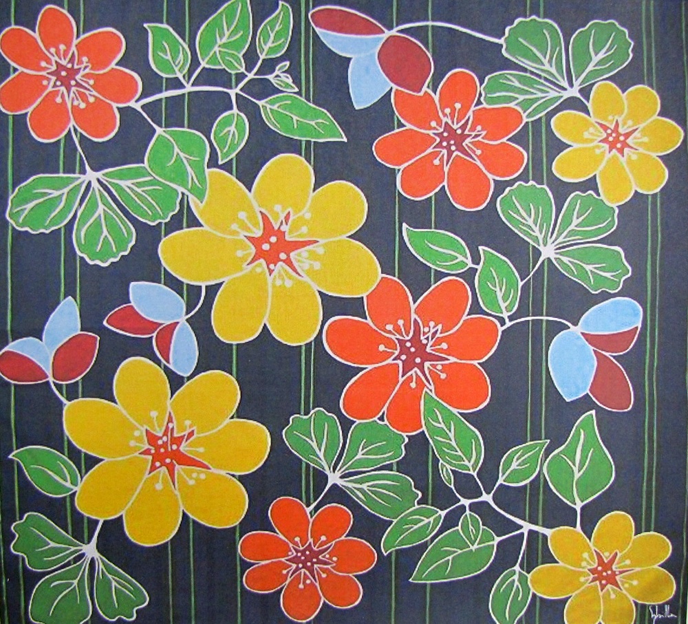 夢明かり 華燭の宿り木/夜宴に咲く花  LED・桧枠造り・厚紙張貼・軽量/5-105