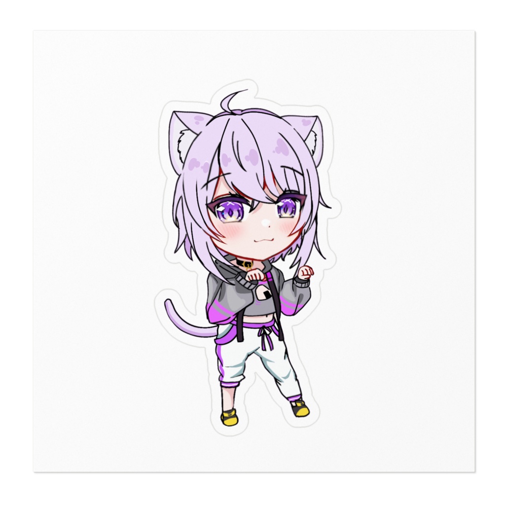 【非公式】猫又おかゆ ステッカー