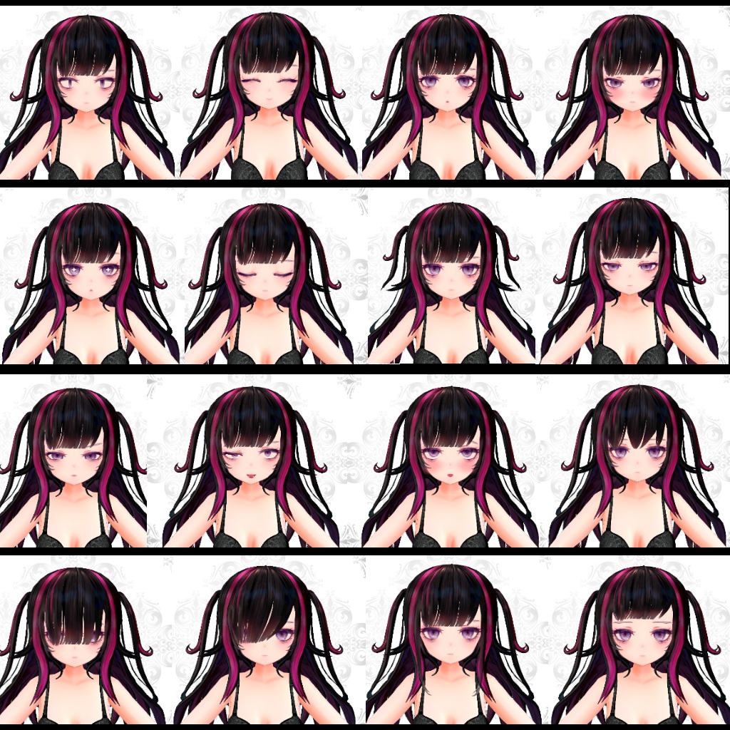 VRCHAT向けオリジナル3Dモデル"黒兎さより"quest対応版アリ