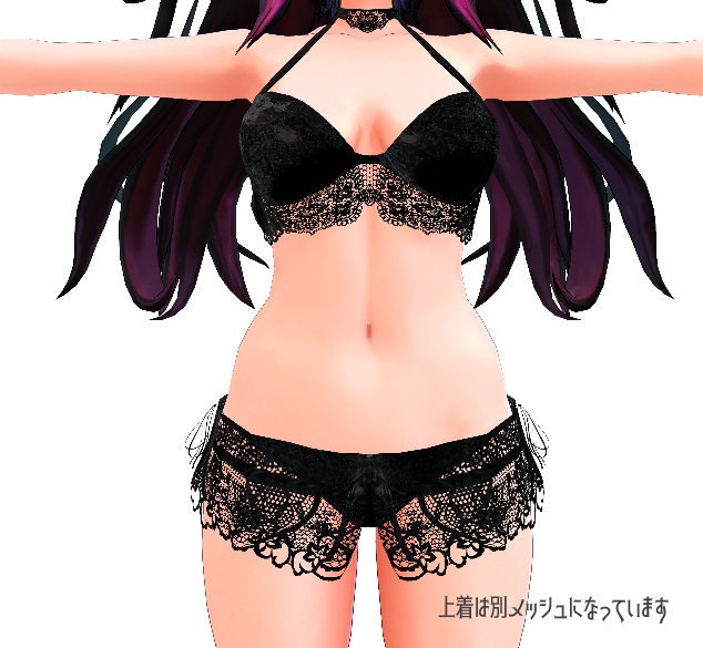 Lace swimsuit (黒兎さより対応水着モデル)