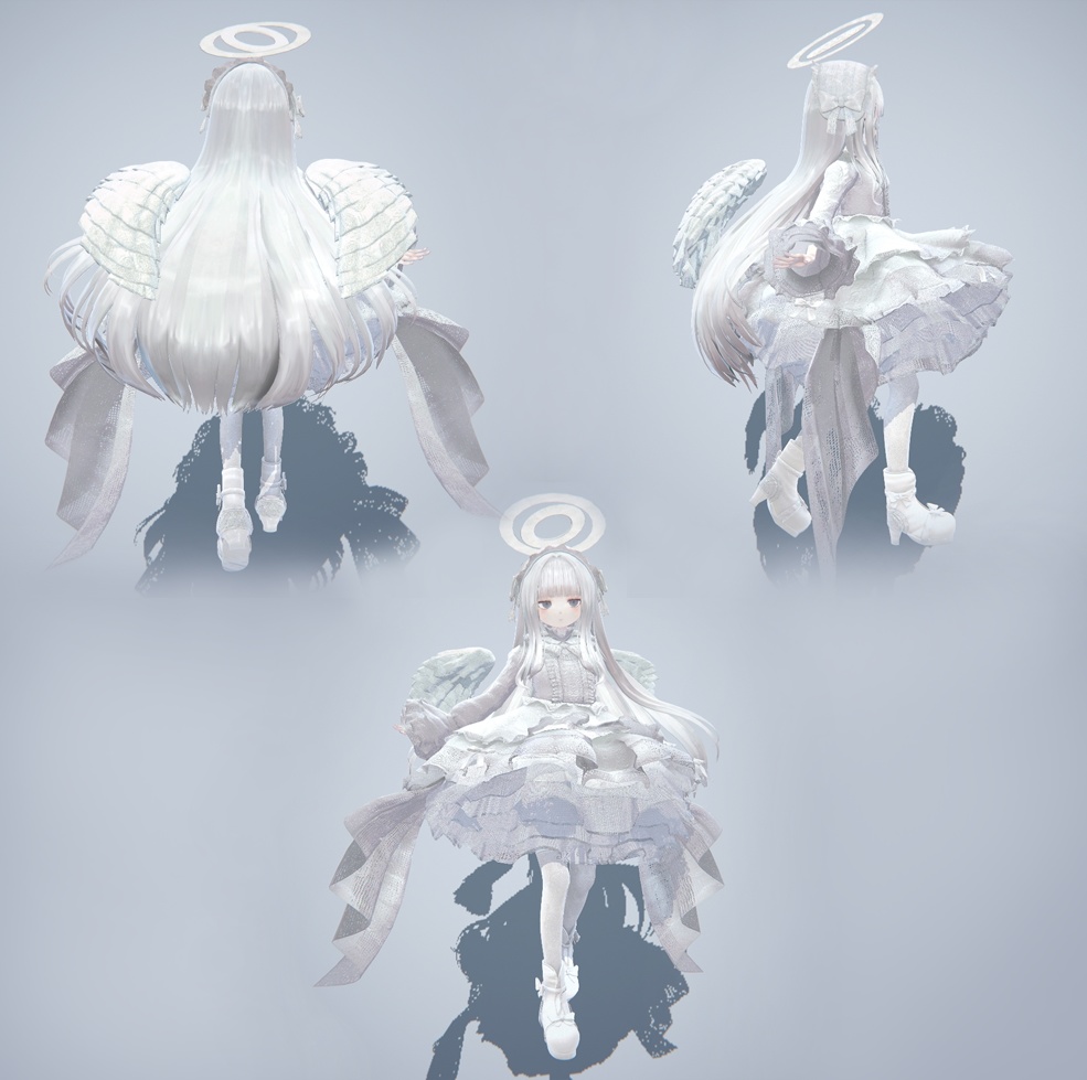 白雪天使【オリジナル3Dモデル】