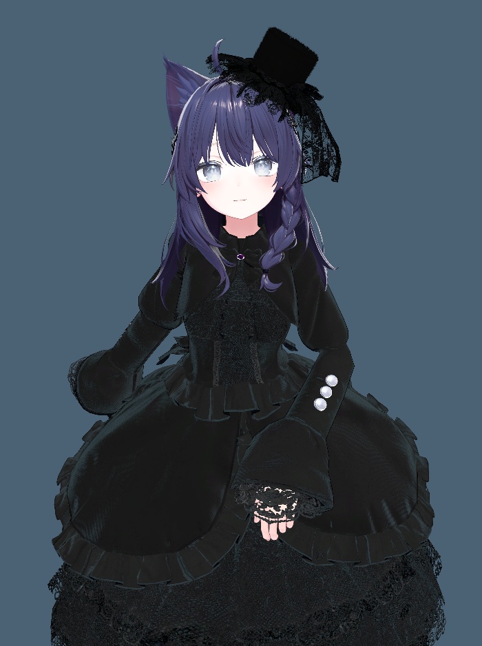 Silence black dress (複数アバター対応)