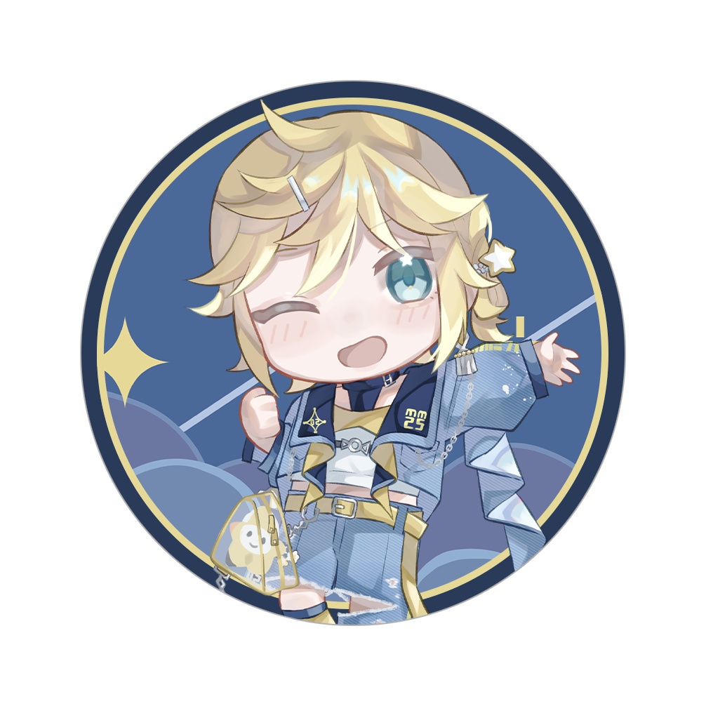 鏡音レン　缶バッジ
