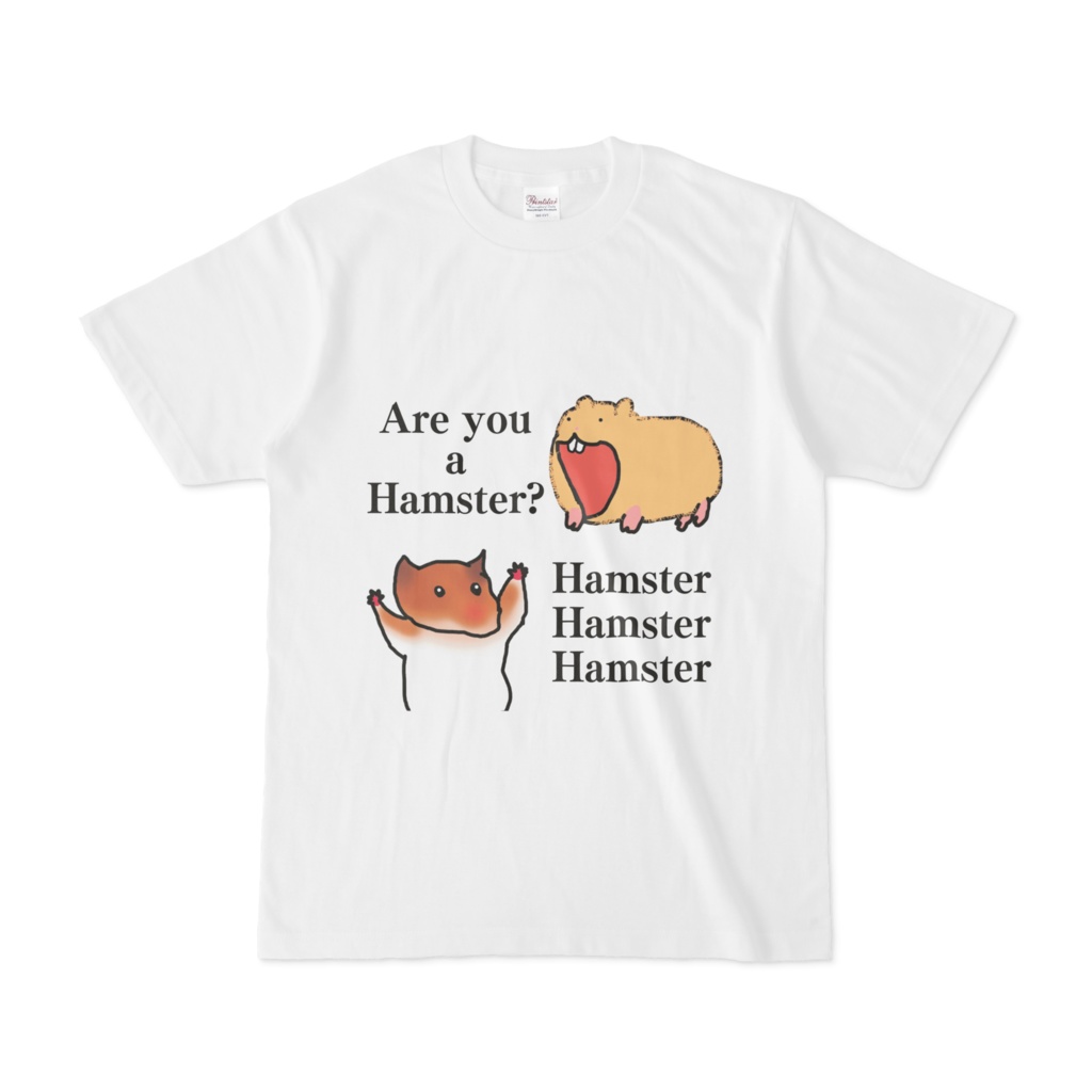 ハムスターTシャツ(白)