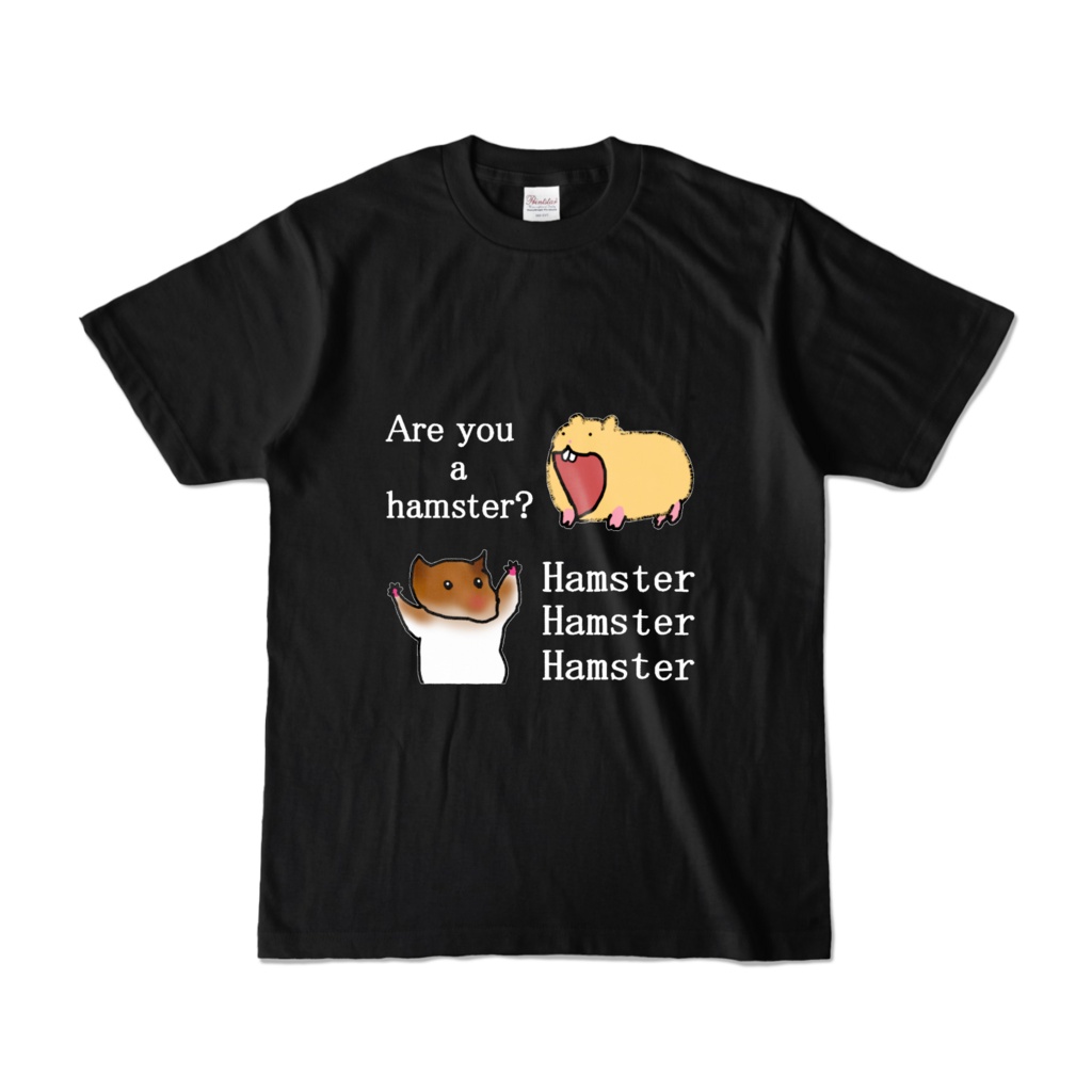 ハムスターTシャツ(黒)