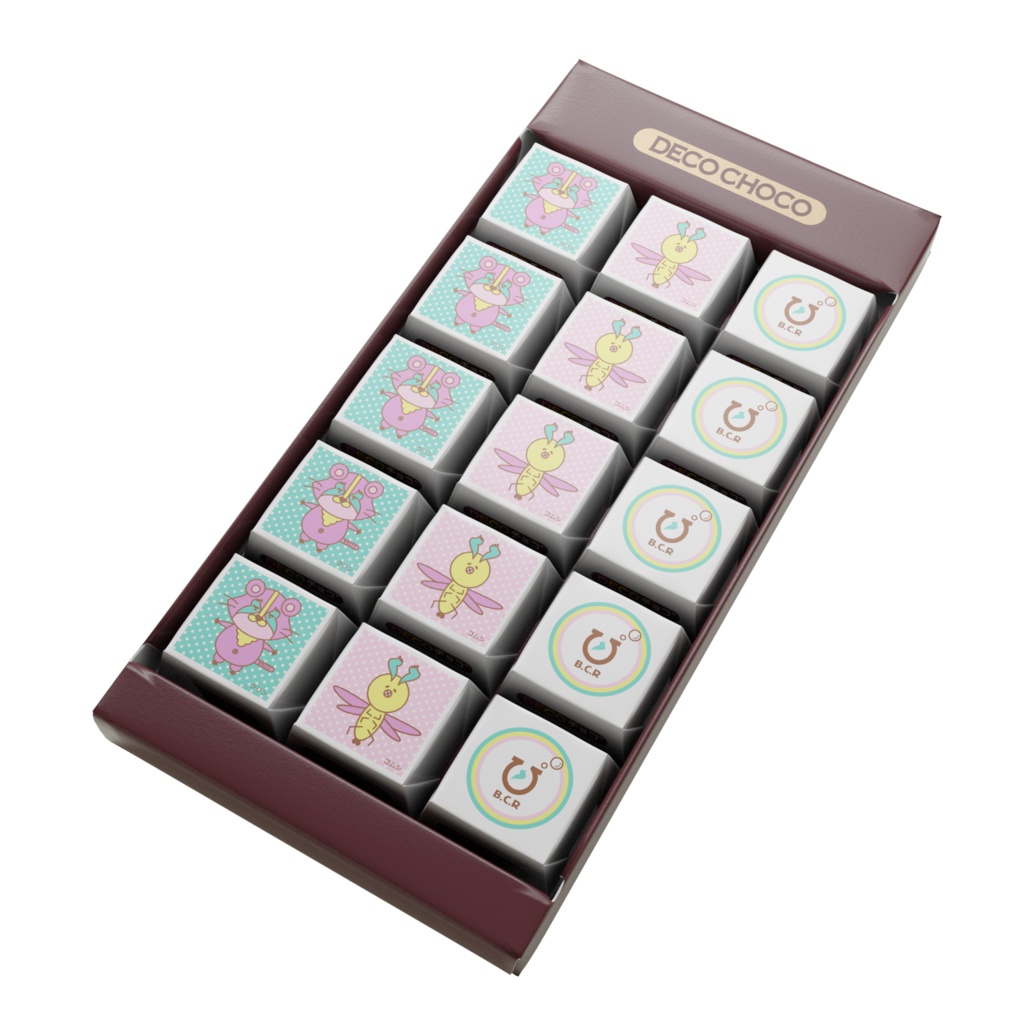 「びわ湖woクリーンniあらいぐま」DECOチョコ