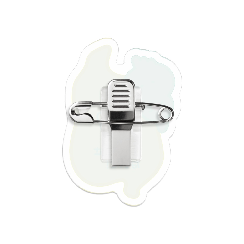 「琵琶湖の妖精 Fairy♥BIWA」琵琶湖、飛び出さないで! ダイカットアクリルバッジ