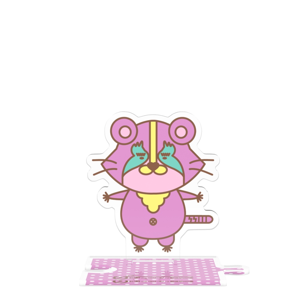 「びわ湖woクリーンniあらいぐま」クリン アクリルスタンド