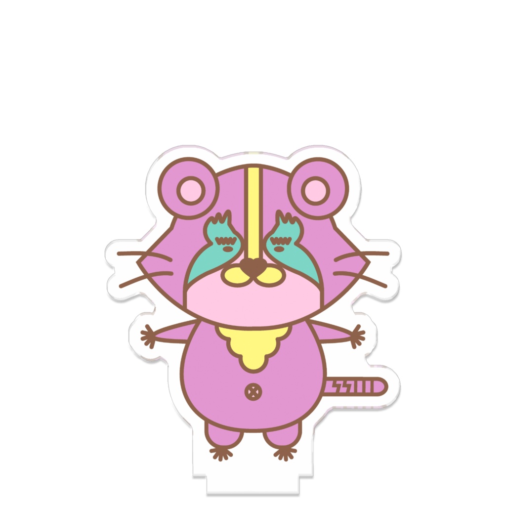 「びわ湖woクリーンniあらいぐま」クリン アクリルスタンド