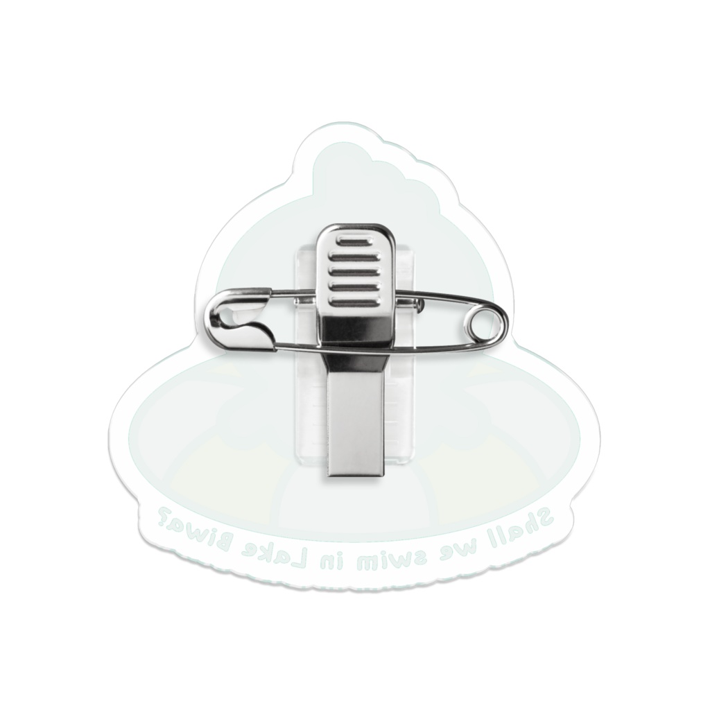 「琵琶湖の妖精 Fairy♥BIWA」湖水浴ダイカットアクリルバッジ