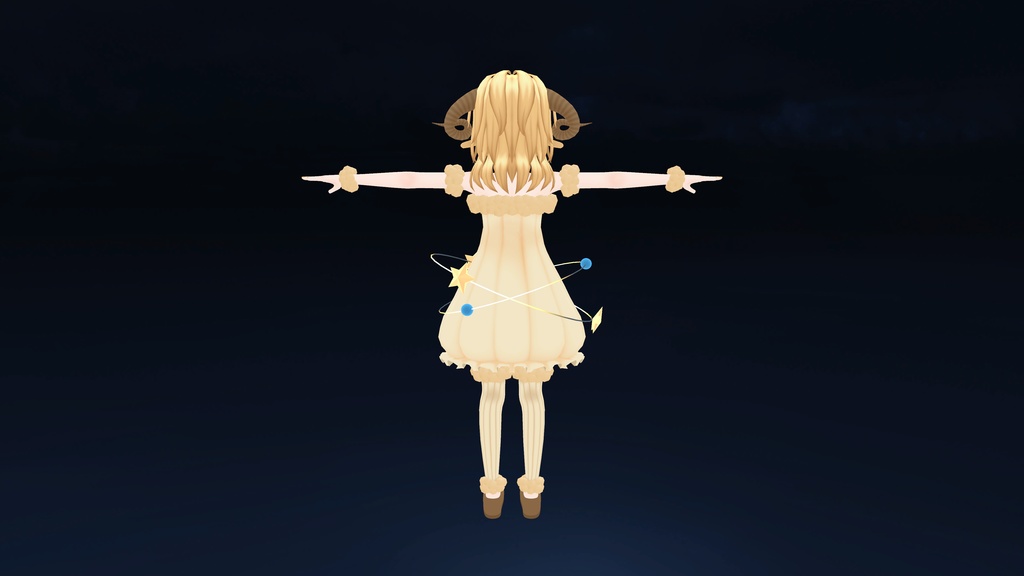 【 VRC想定 】ヒューマノイド3Dモデル『 Shera 』