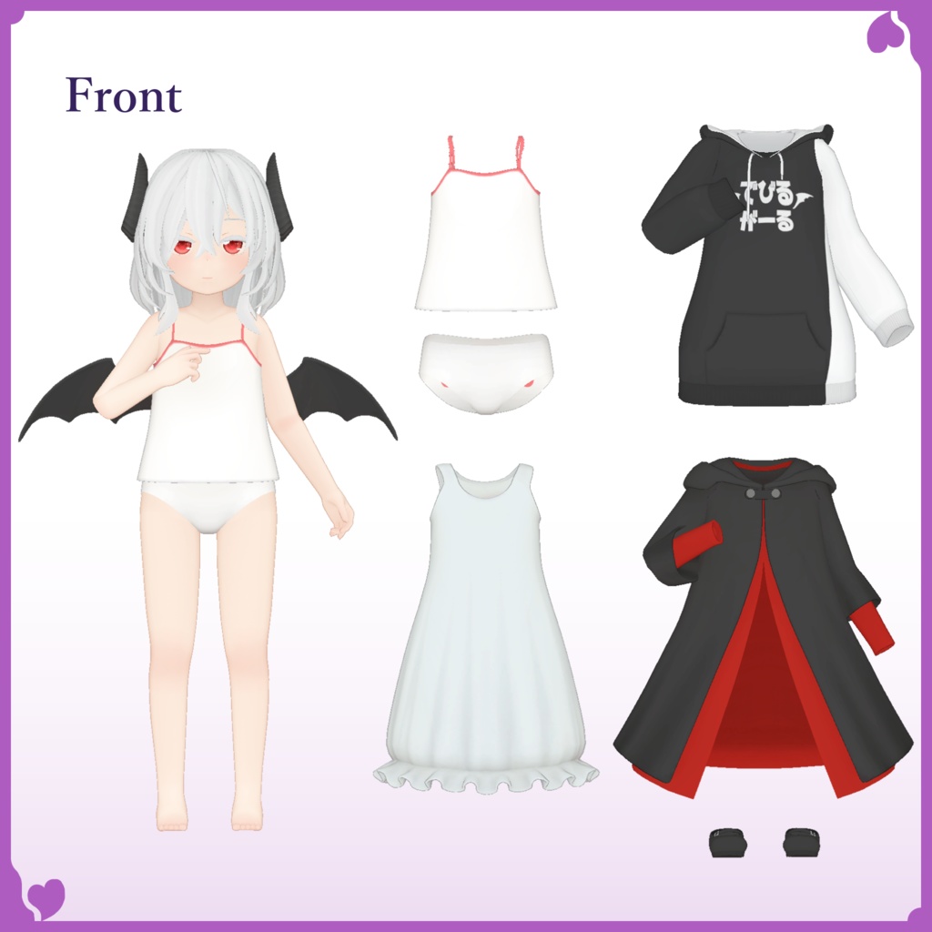 【 VRC想定 】ヒューマノイド3Dモデル『 Ellis 』