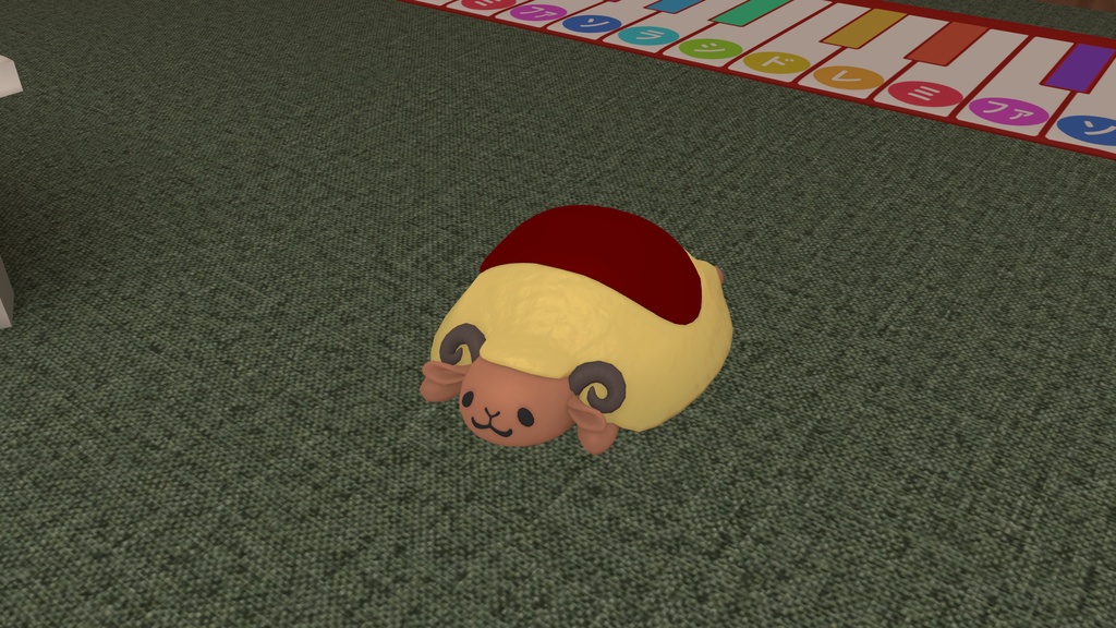 【3Dモデル】おむしーぷ OmeletSheep