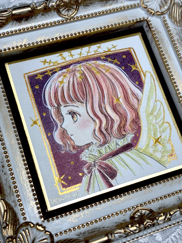 新作原画豆色紙 天使の横顔5種