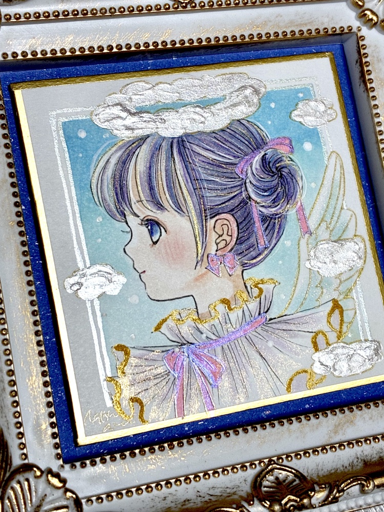 新作原画豆色紙 天使の横顔5種
