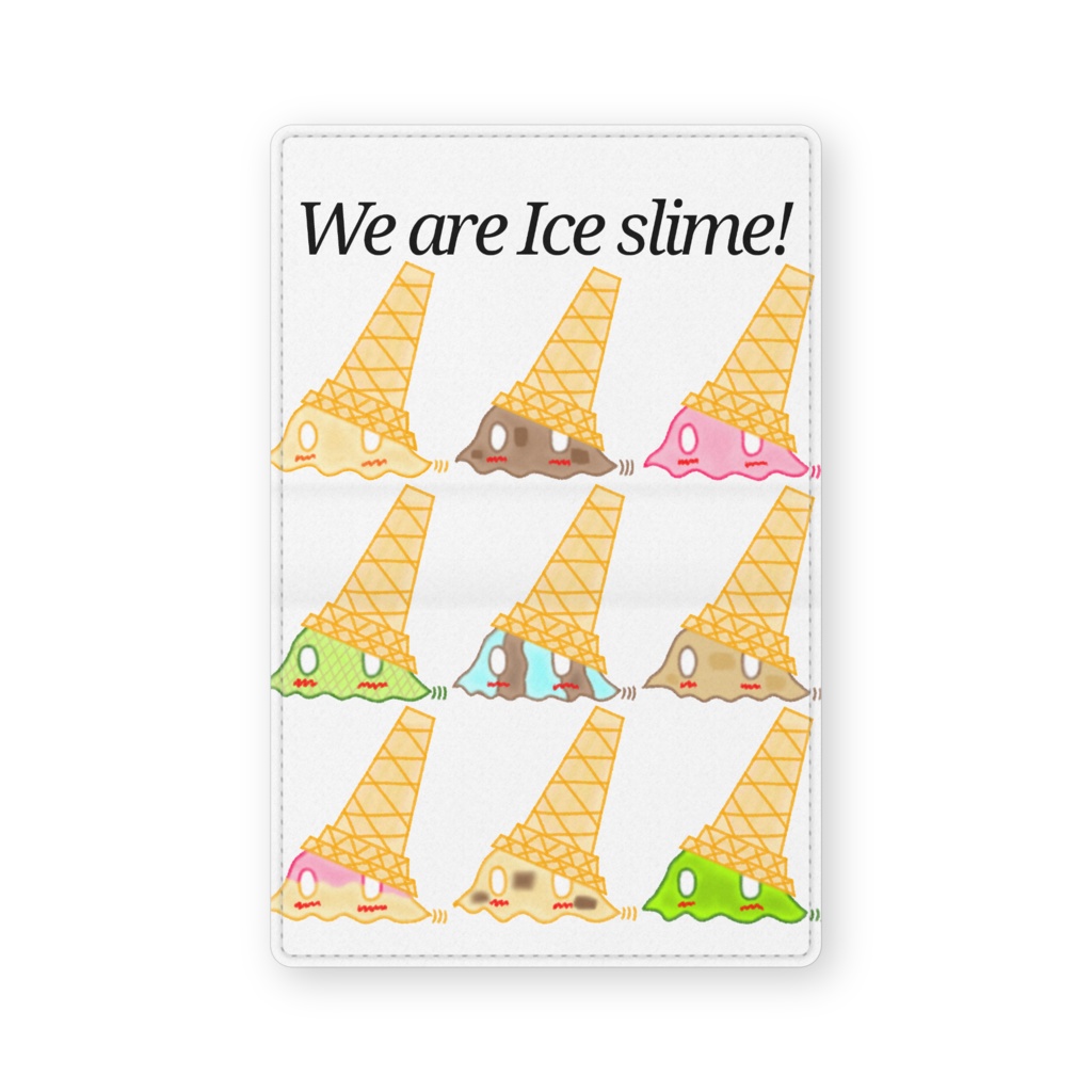 We are ice slime!レザー名刺入れ