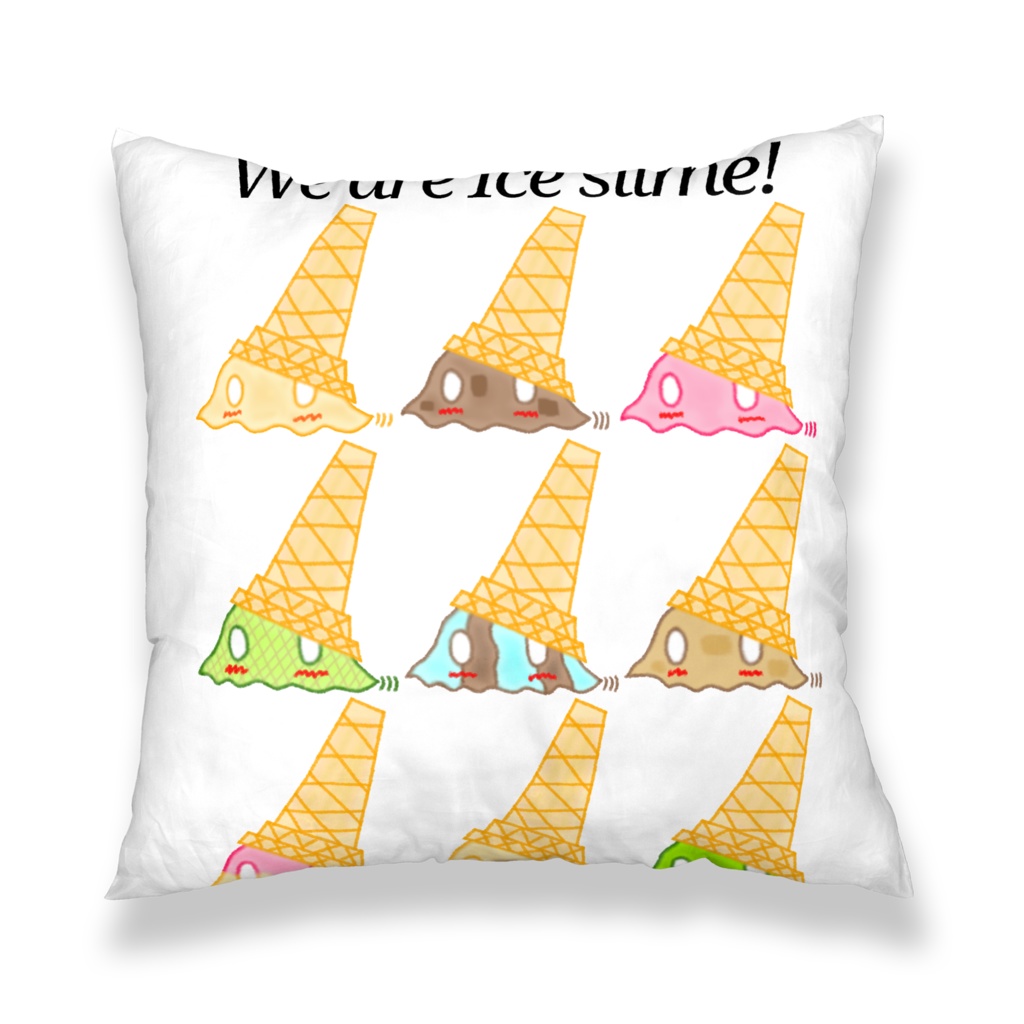 We are Ice Slime!クッションカバー