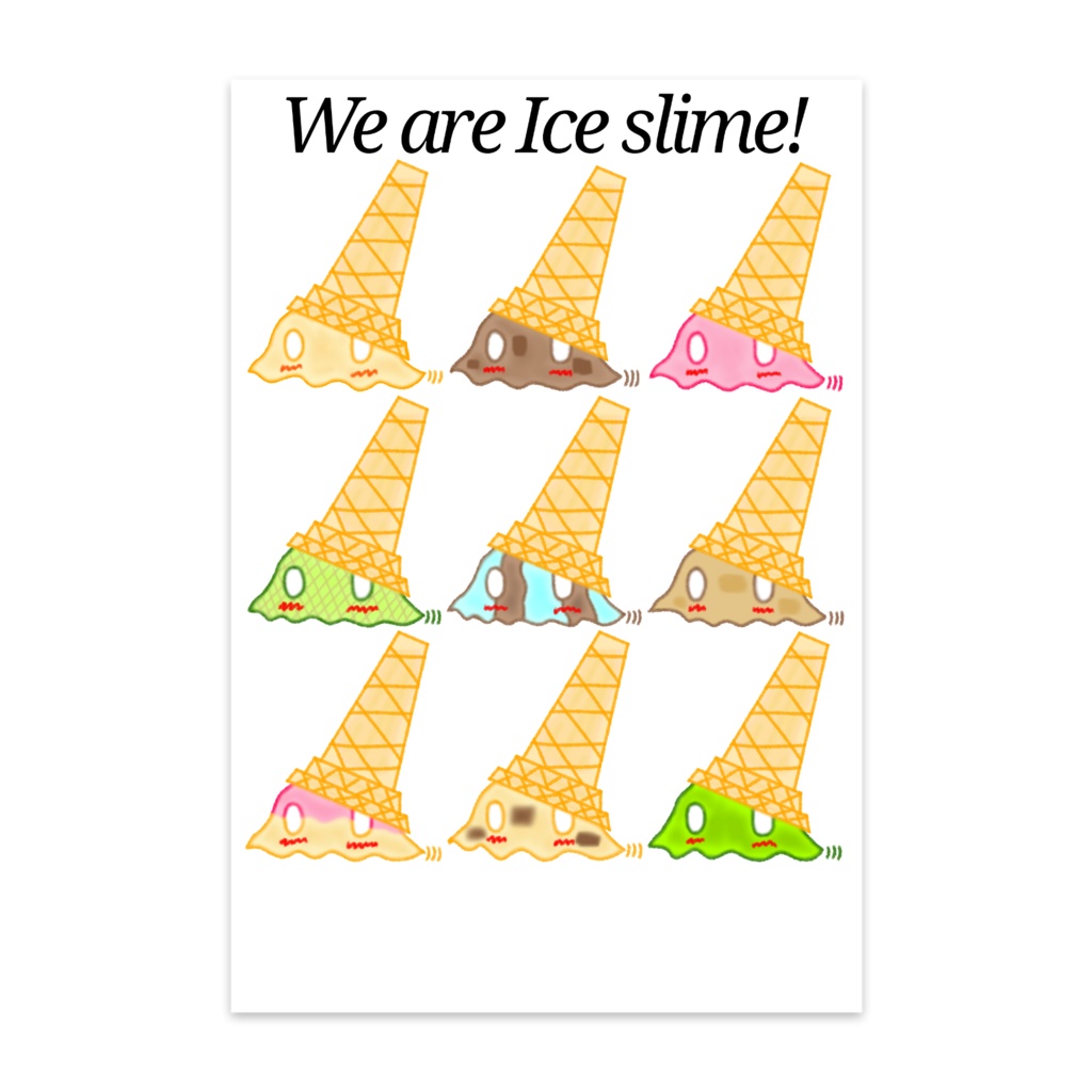 We are Ice slime!ポストカード(10枚セット)