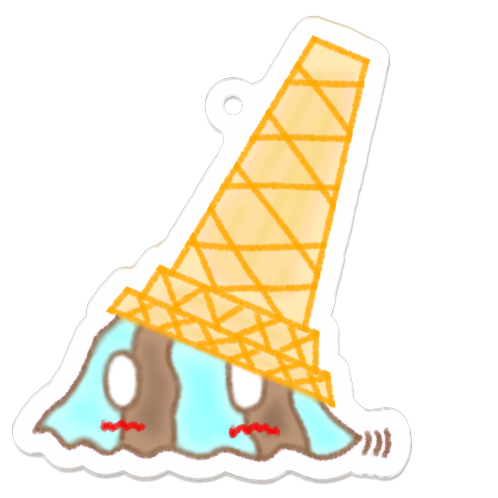 アイススライムチョコミントフレーバーアクリルキーホルダー
