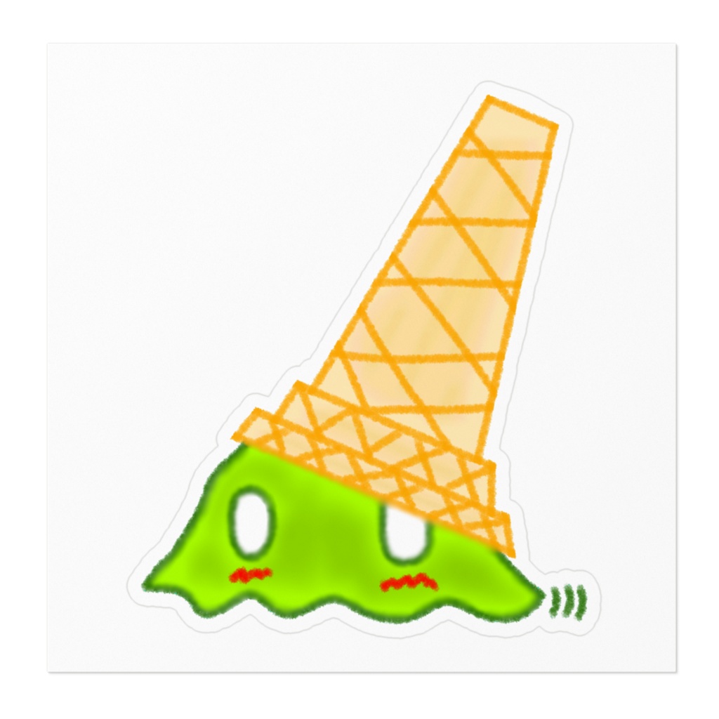 アイススライムグリーンティーフレーバーステッカー