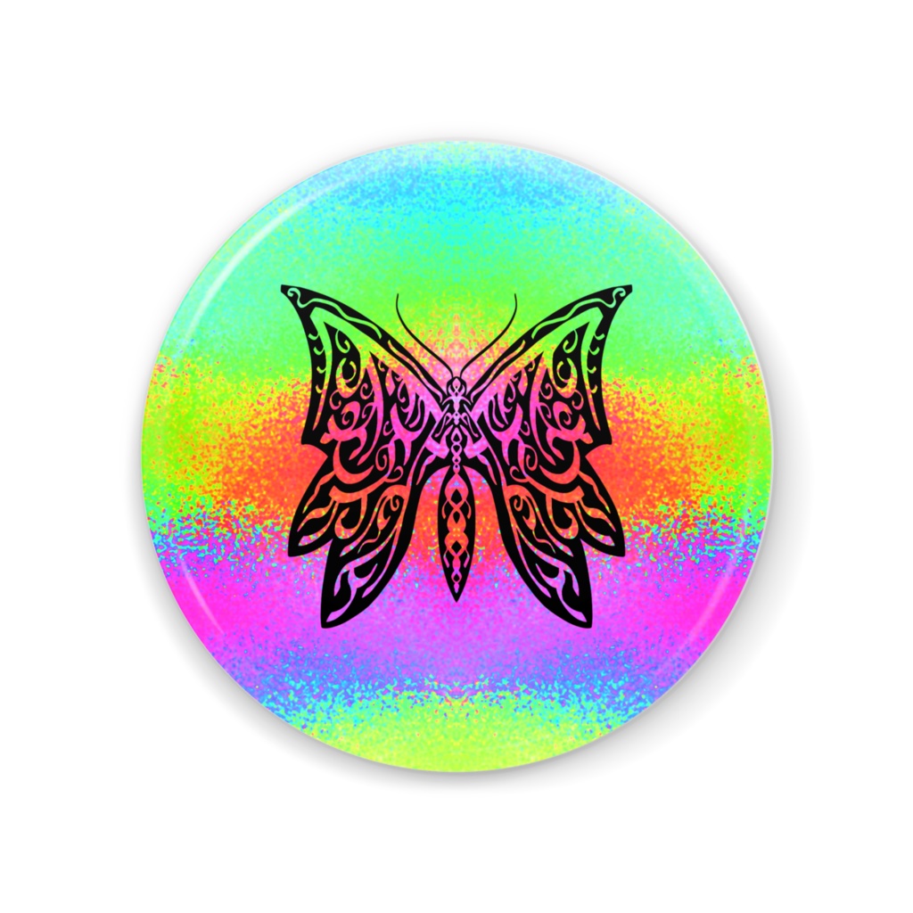 極彩蝶01Mellow缶ミラー