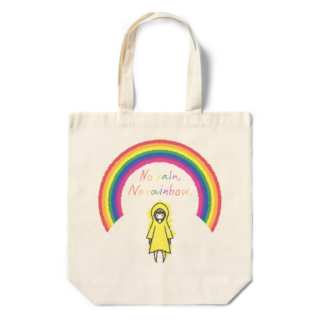 NoRainNoRainbowエコバッグ