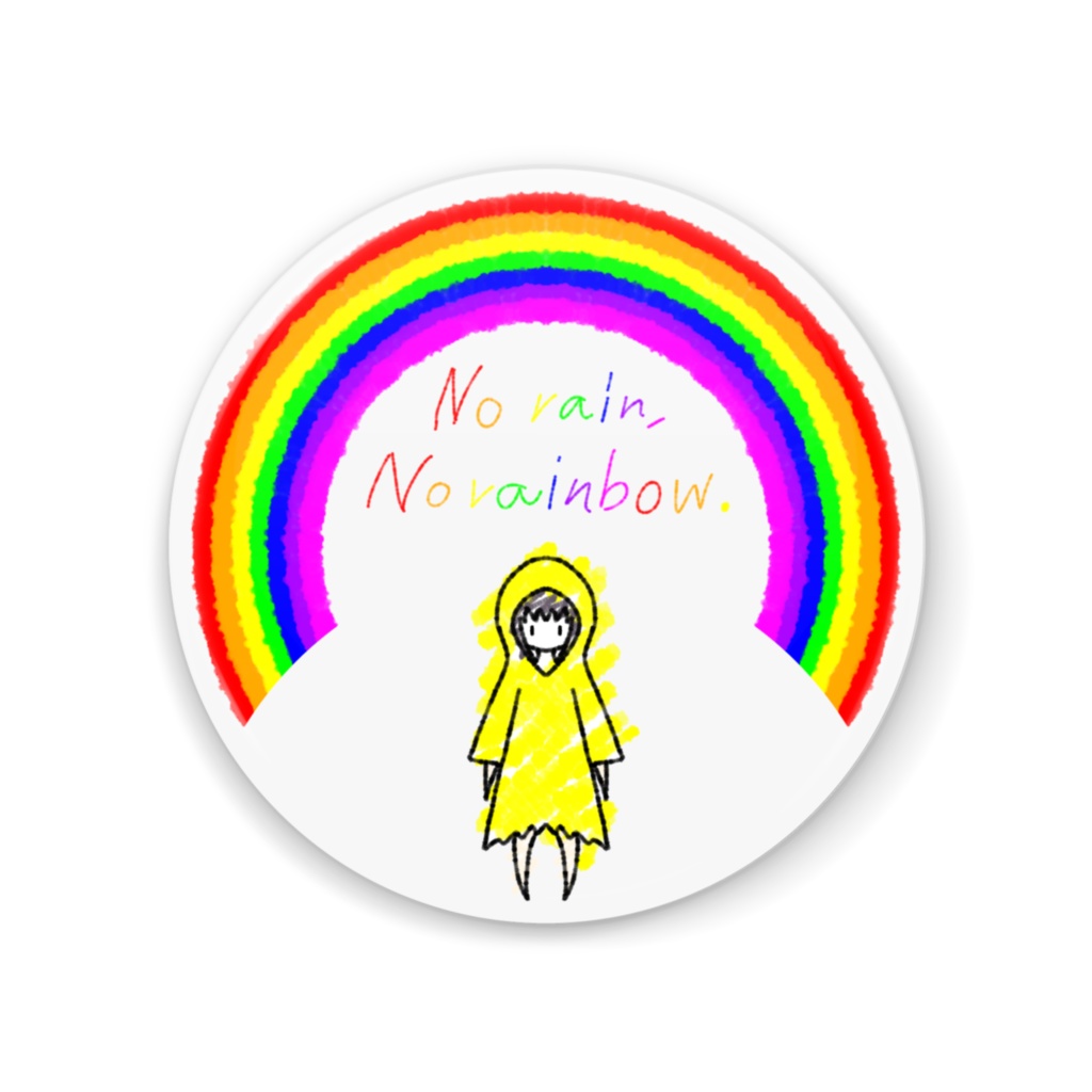 NoRainNoRainbow缶ミラー