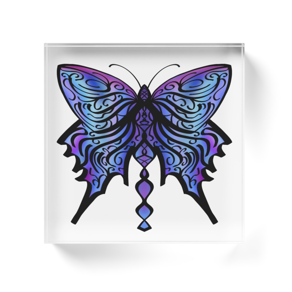 極彩蝶02ver.1アクリルブロック