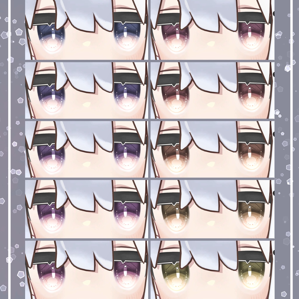 【キプフェル】DullColor EyeTexture【19color】