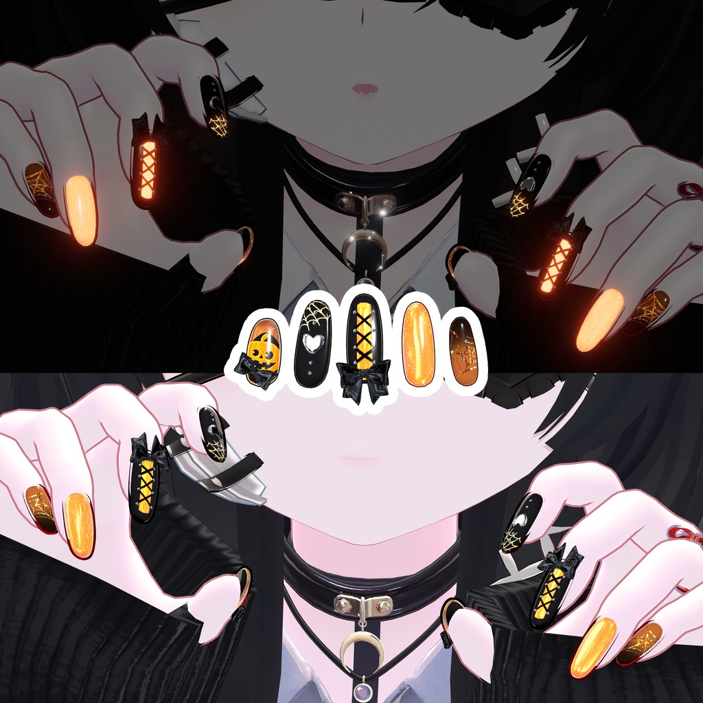 【10アバター】HalloweeNail【7color】