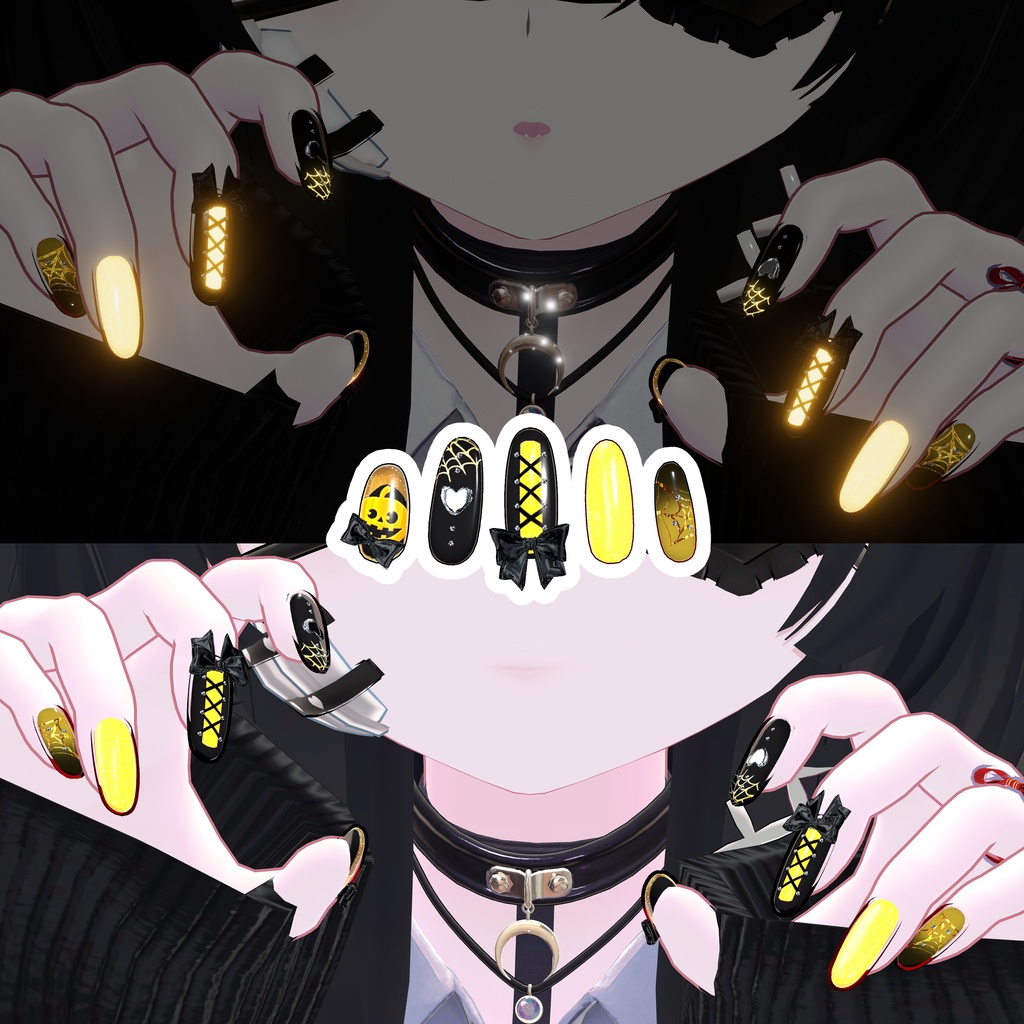 【10アバター】HalloweeNail【7color】