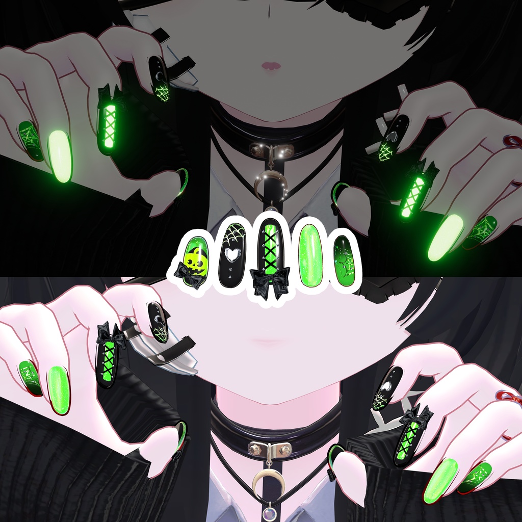 【10アバター】HalloweeNail【7color】