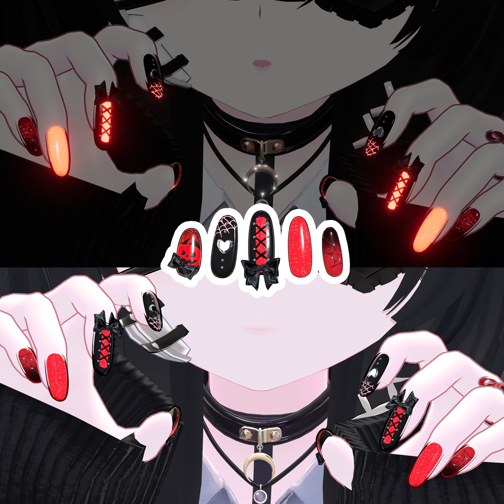 【10アバター】HalloweeNail【7color】