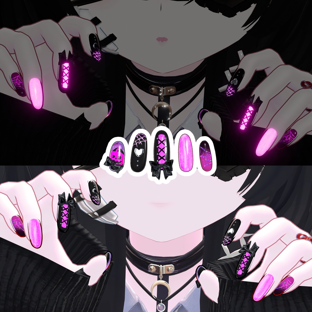 【10アバター】HalloweeNail【7color】