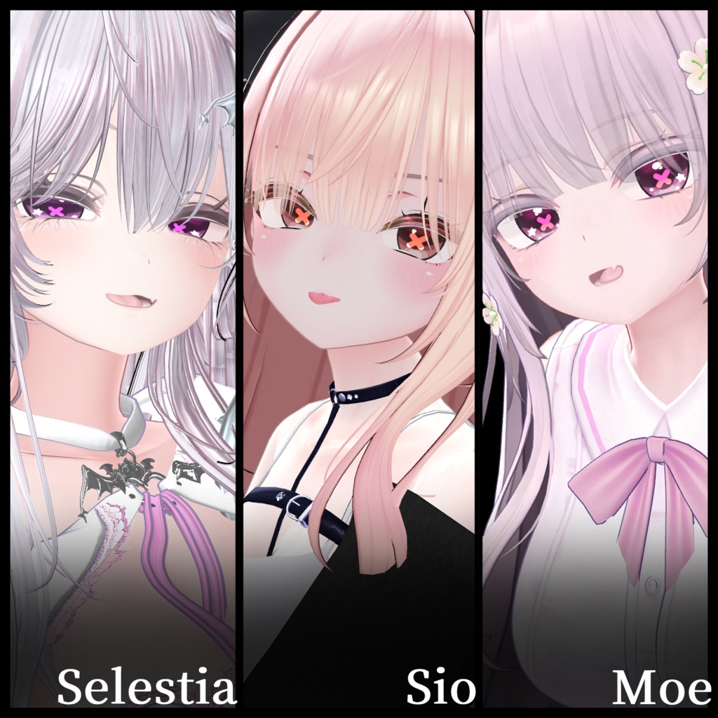 【20アバター】Crosstar Eye Texture【19color+】