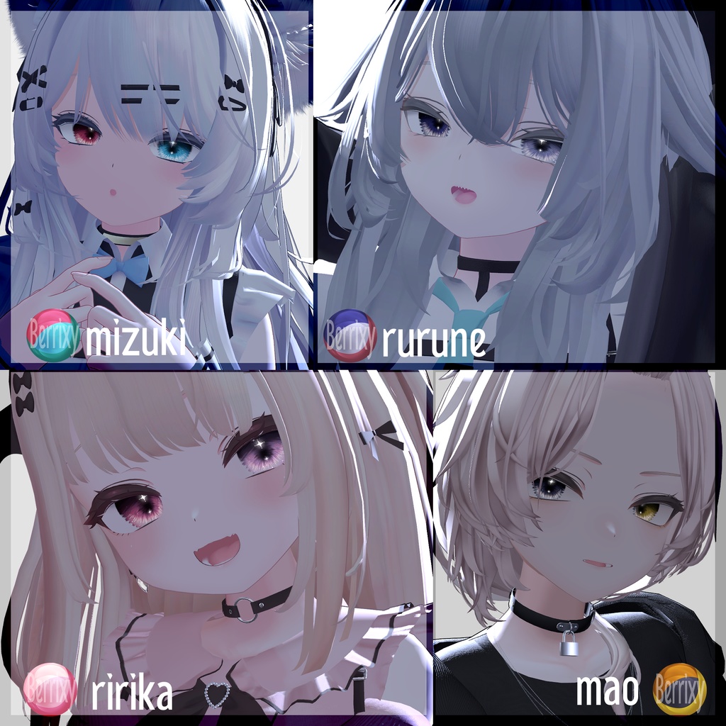 【色が変化する】宵の灯彩EyeTexture【28アバター】