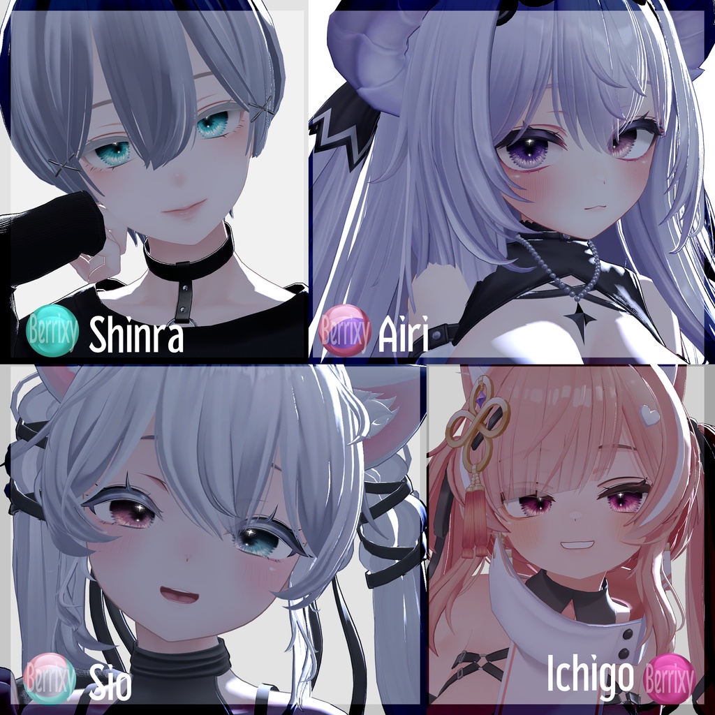 【色が変化する】宵の灯彩EyeTexture【28アバター】