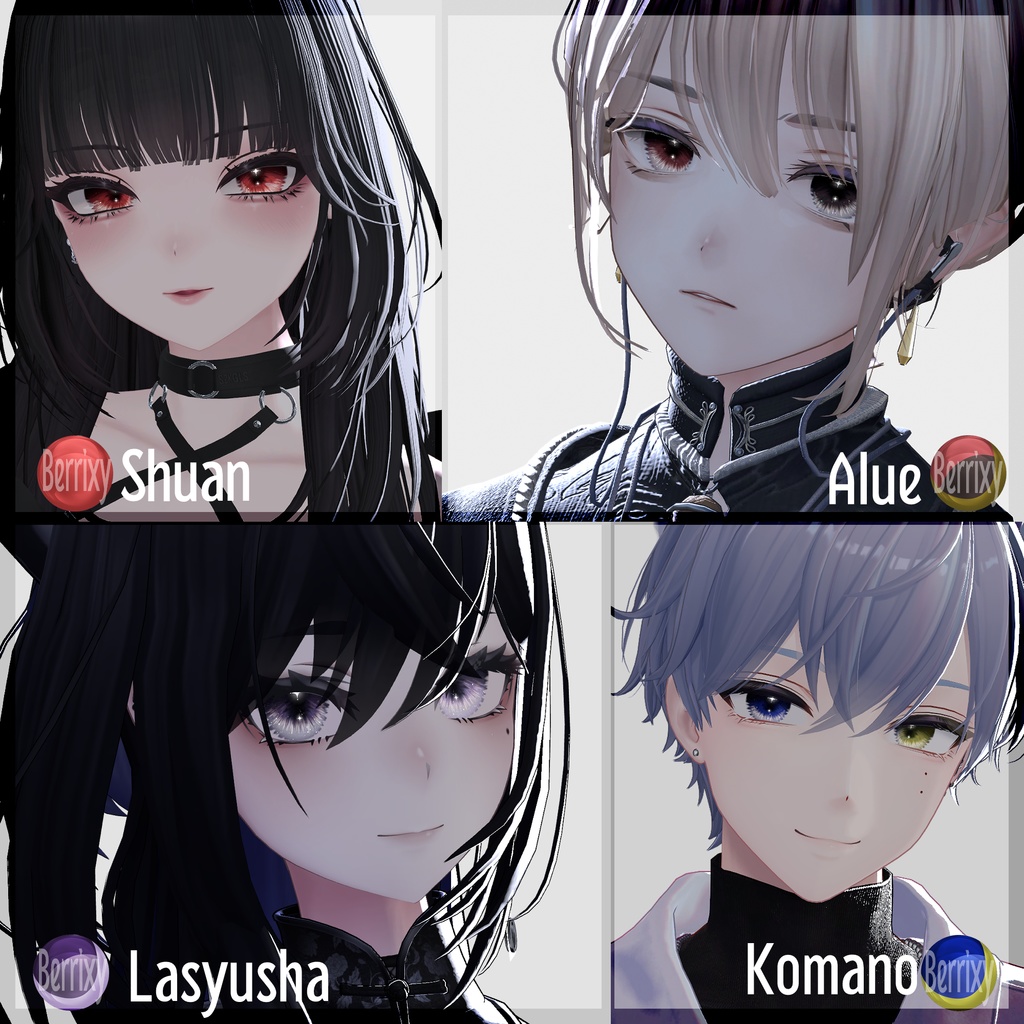 【色が変化する】宵の灯彩EyeTexture【28アバター】