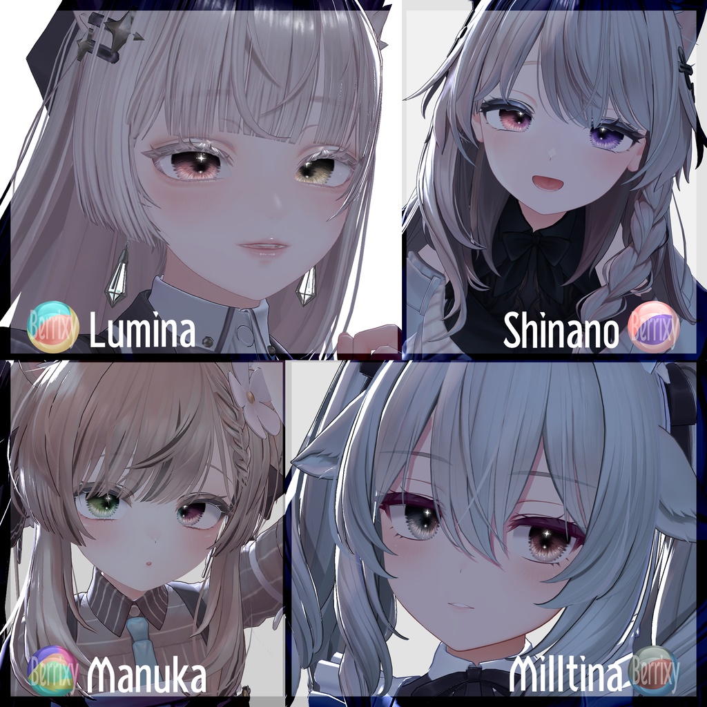 【色が変化する】宵の灯彩EyeTexture【28アバター】