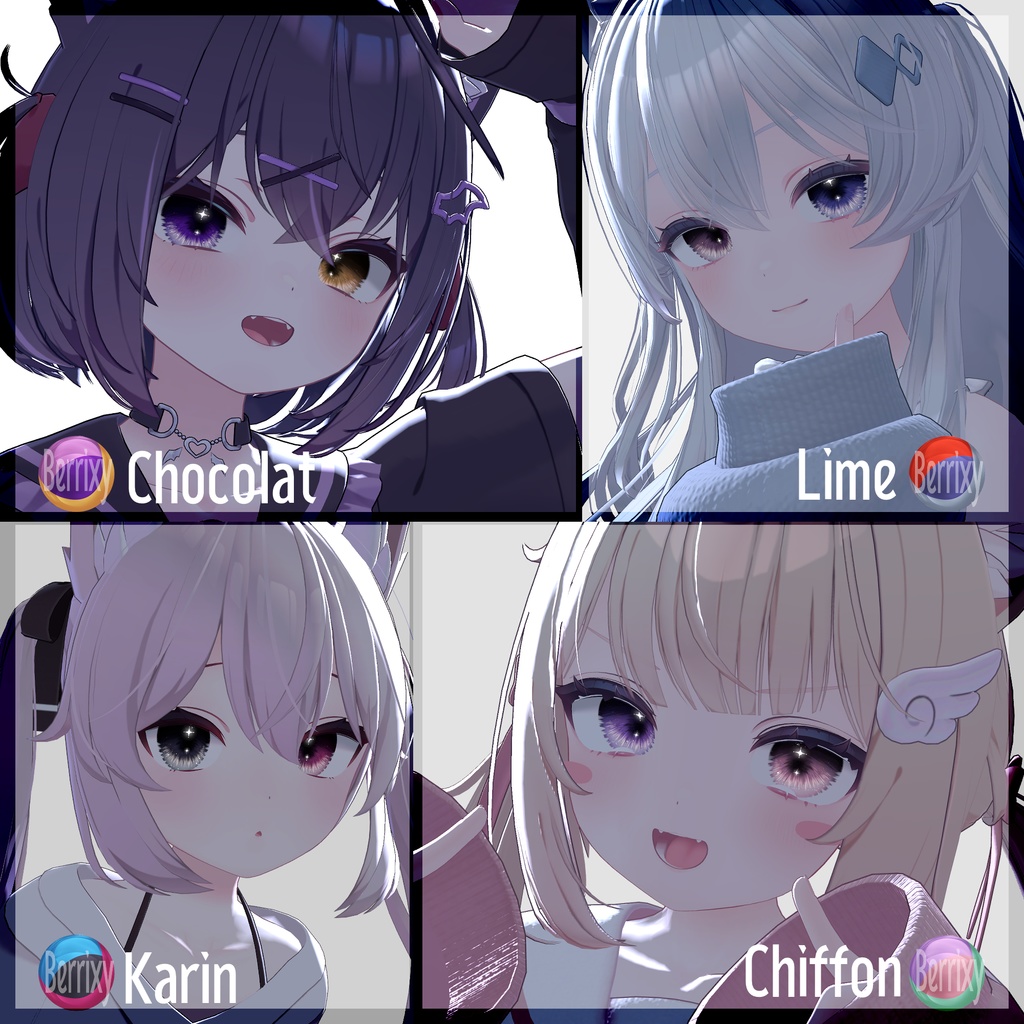 【色が変化する】宵の灯彩EyeTexture【28アバター】