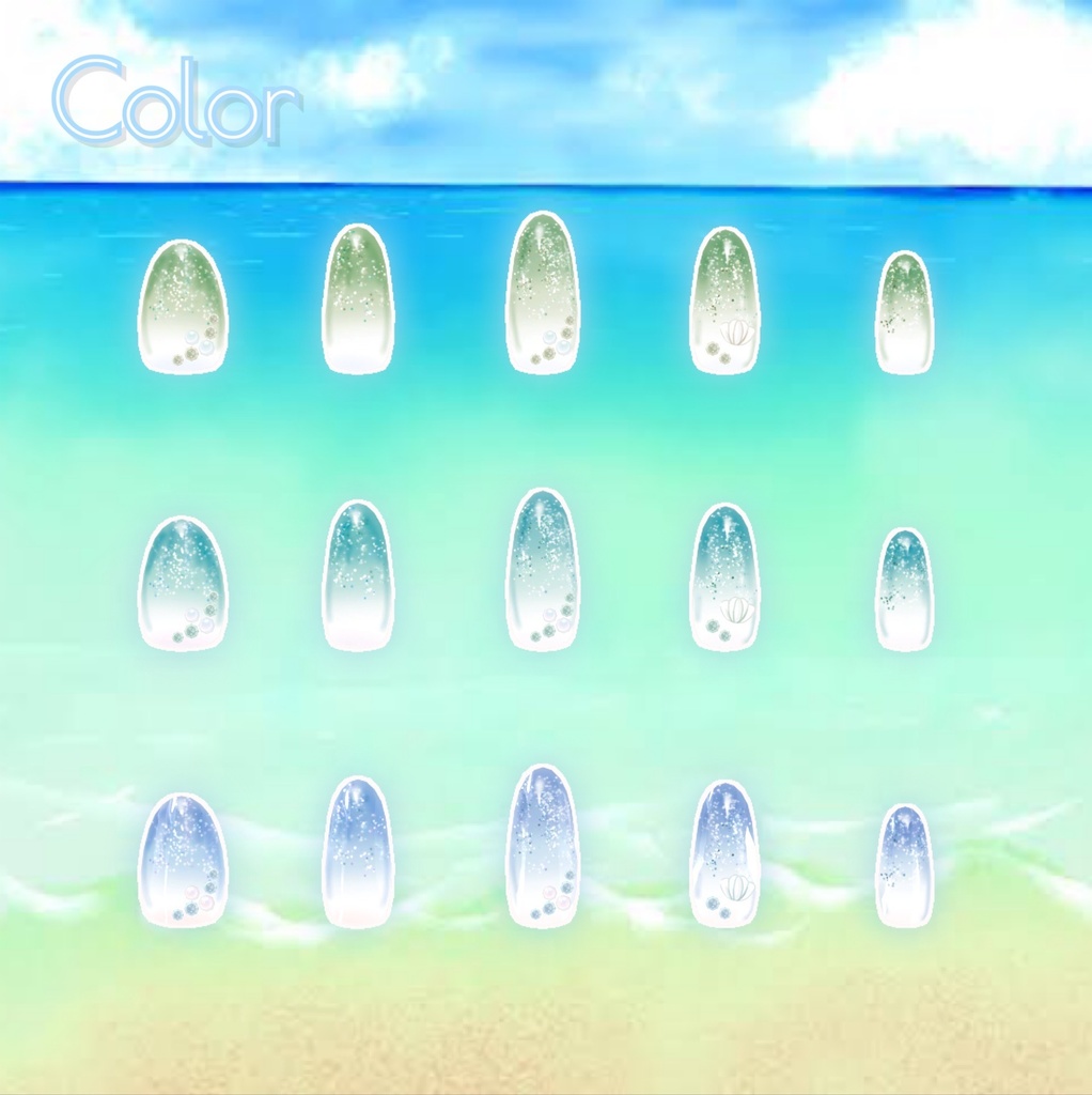 MD Summer nail / 桔梗*舞夜*シエル専用