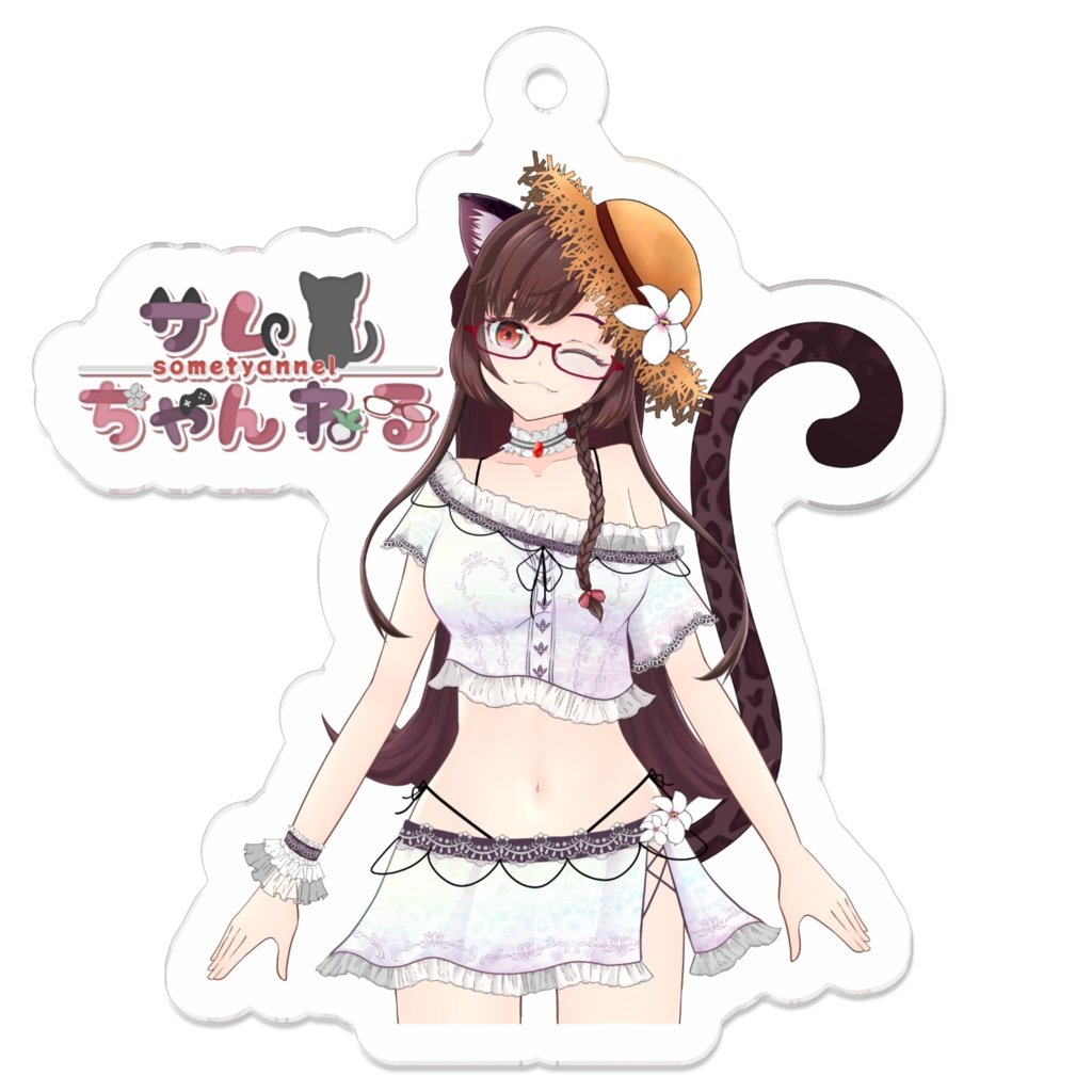 【サムちゃんねる】アクリルキーホルダーA　にっこり【各サイズあり】