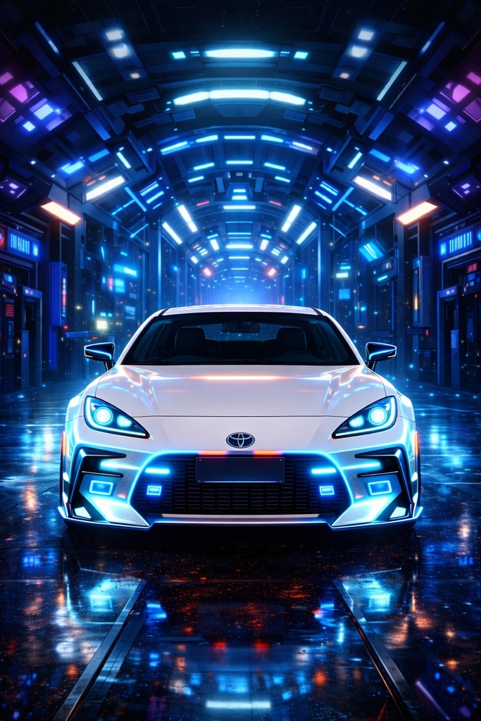 Cyberpunk Neon GR86 – Wallpaper Set (2 Images)