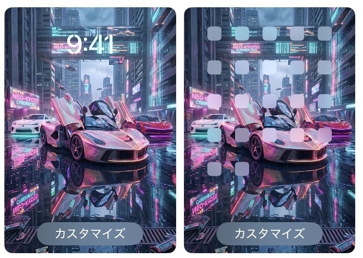 ネオ京都 サイバーパンク × ハイパーカー壁紙【4K】