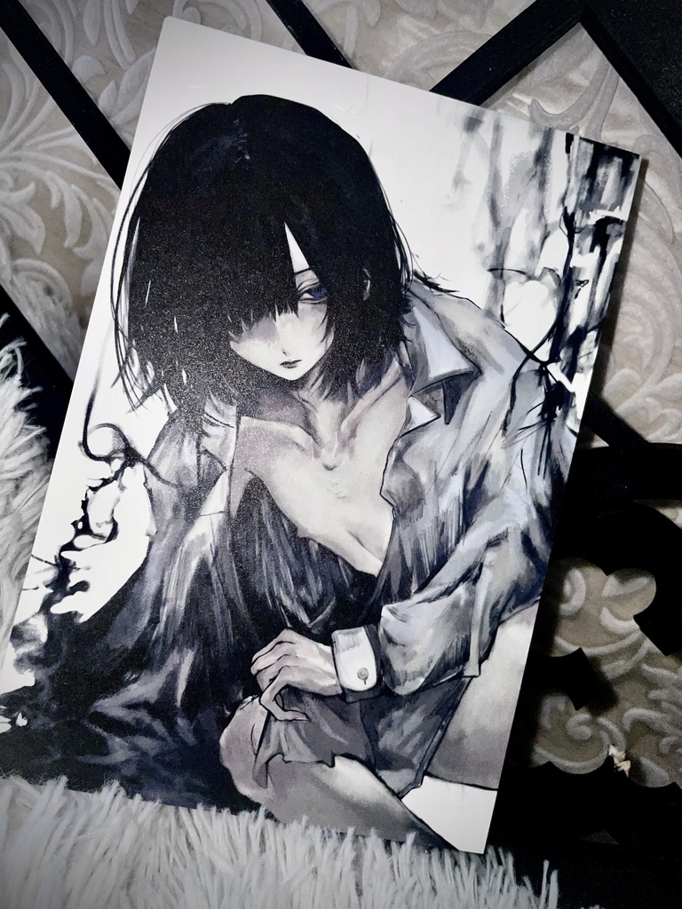 『死ぬことと羽化することの』ポストカード