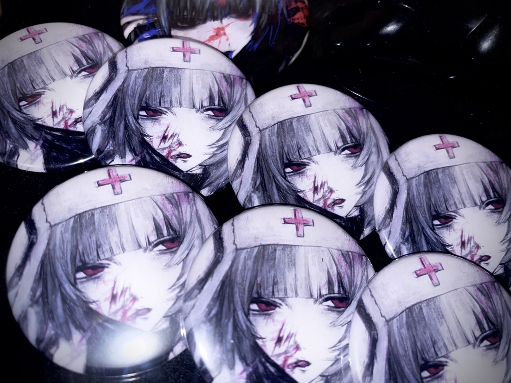 【自宅発送】NECO檻の拝礼缶バッジ　44mm