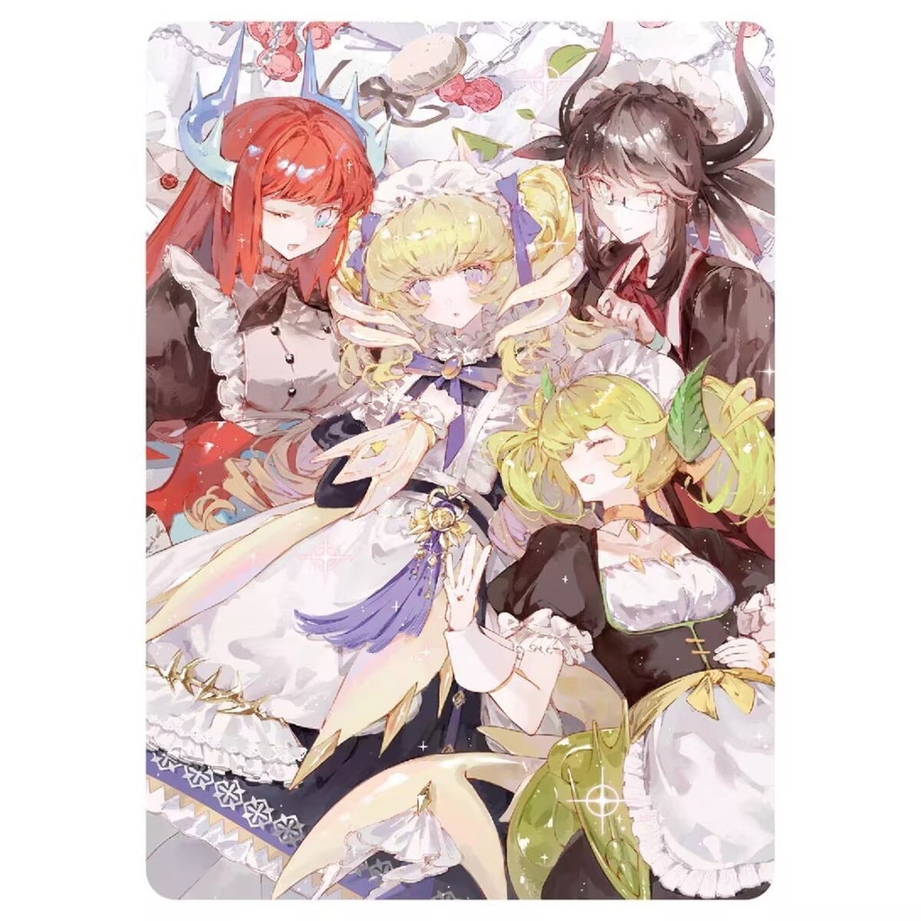 委託「遊戯王」ドラゴンメイド・ティルル&パルラ&ラティス&ハスキー デッキケース カードケース