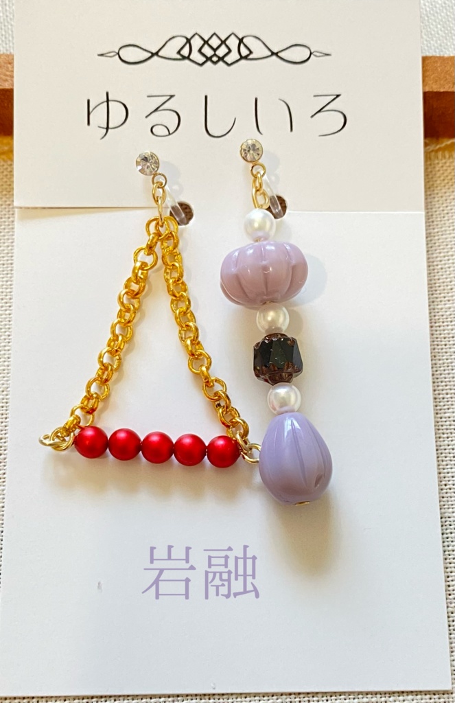 【刀剣乱舞】岩融・巴形薙刀・静形薙刀イメージイヤーアクセサリー【イヤリング・ピアス】