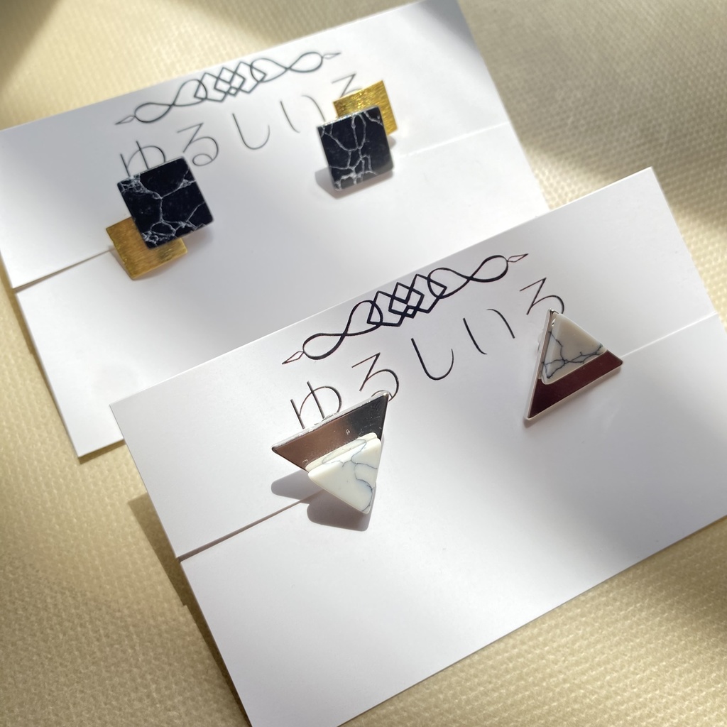 【刀剣乱舞】同田貫正国・人間無骨イメージアクセサリー 〜質実剛健〜【イヤリング・ピアス】